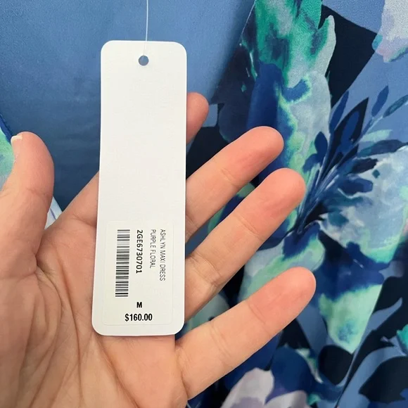 Floral Blue Sleeveless Dress soft Surroundings - new with tags - Picture 4 of 6